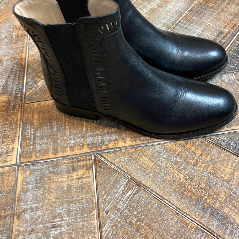 Mellow Yellow Paris black leather ankle boots. 37 - Picture 4 of 5